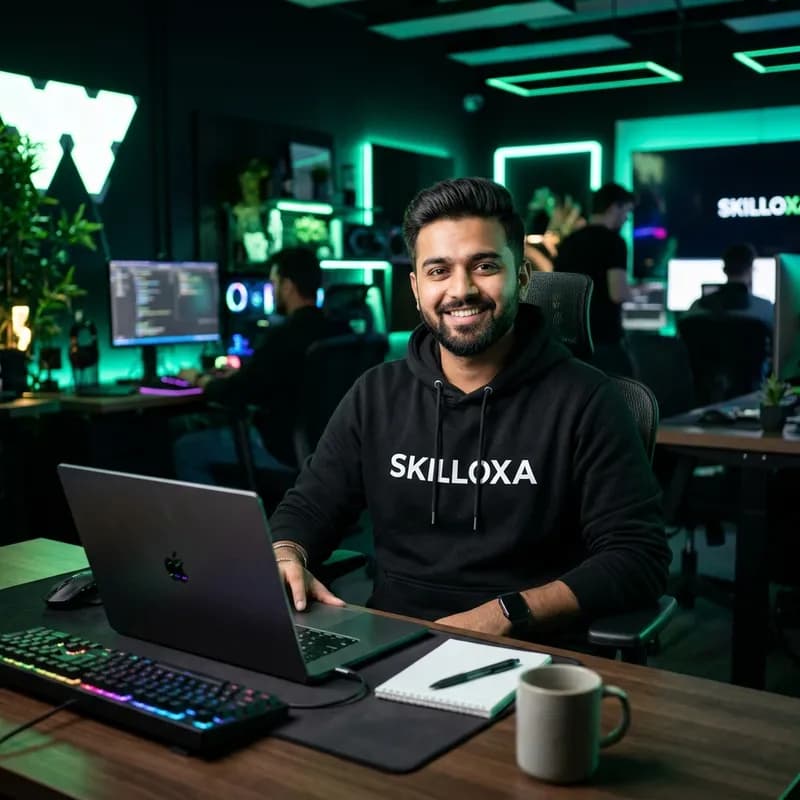 SkillOxa Academy Developer in Branded Hoodie